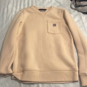 Cream carhartt sweatshirt